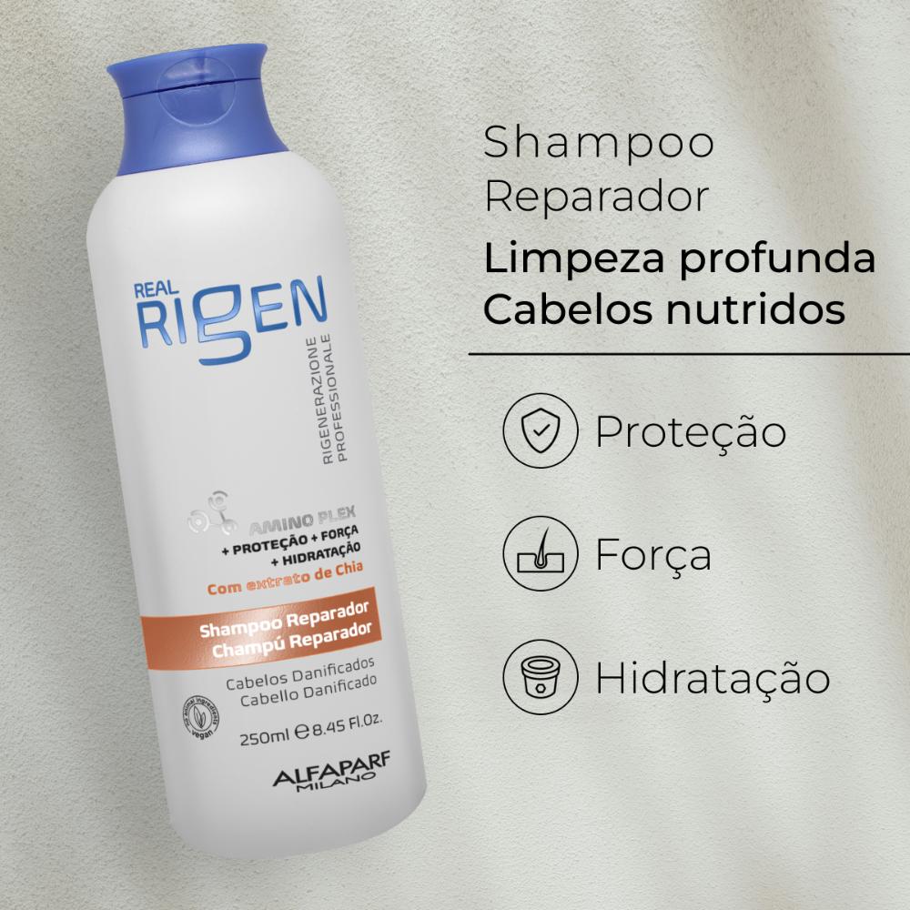 Shampoo Alfaparf Real Rigen Reparador 250 ml - Drogarias Pacheco