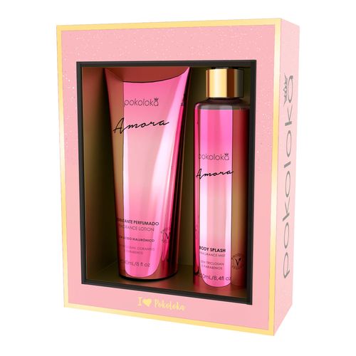 Kit Pokoloka Amora - Loção Corporal 240ml + Body Splash 250ml Kit Kit Pokoloka Amora - Loção Corporal 240ml + Body Splash 250ml Kit
