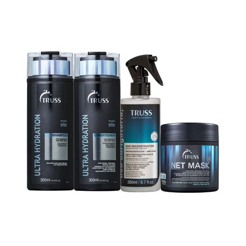 Kit Truss Ultra Hydration + Net + Uso Obrigatório 4 Produtos Kit Truss Ultra Hydration + Net + Uso Obrigatório 4 Produtos