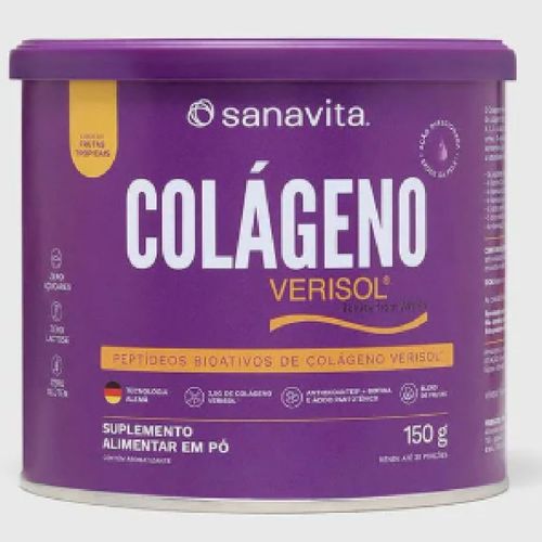 Colágeno Frutas Tropicais Sanavita 150g