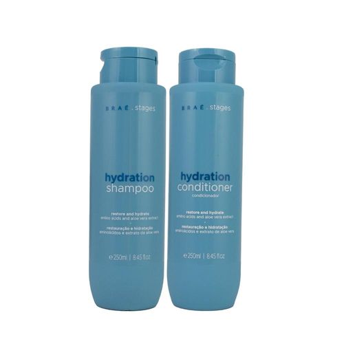 Kit Braé Stages Hydration Shampoo e Condicionador 250 ml