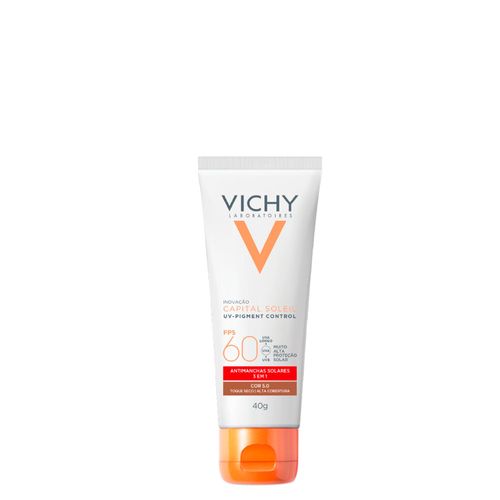 Protetor Solar Facial Antimanchas Vichy Capital Soleil Uv-Pigment Control FPS 60 5.0 40g 5.0
