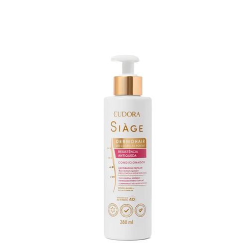 Condicionador Eudora Siage Resistência a Antiqueda 280ml 20536 Condicionador Eudora Siage Resistência a Antiqueda 280ml 20536