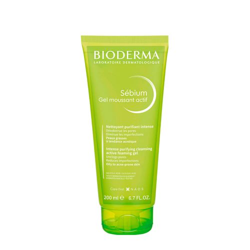 Gel de Limpeza Purificante Intensivo Bioderma Sébium Gel Moussant Actif 200ml 200ml