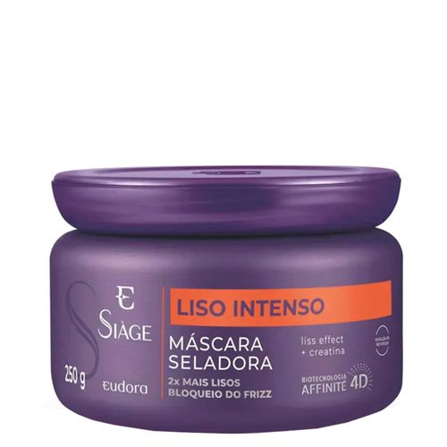 Máscara Antifrizz Seladora Eudora Siáge Liso Intenso 4D 250g 250 g