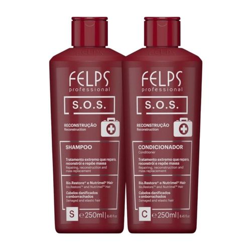 Kit Felps S.O.S Shampoo + Condicionador (2 x 250 ml)