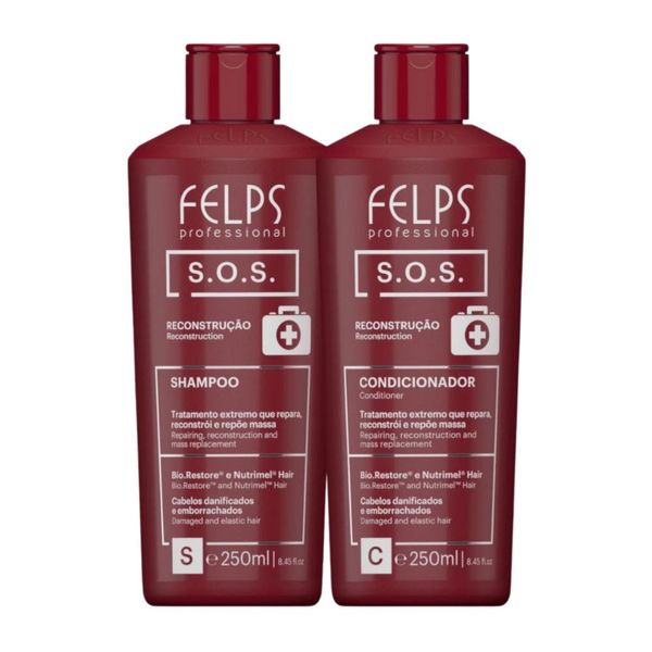 Kit Felps S.O.S Shampoo + Condicionador (2 x 250 ml)