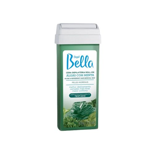 Cera Depilatória Depil Bella Roll-On Algas com Menta 100 g