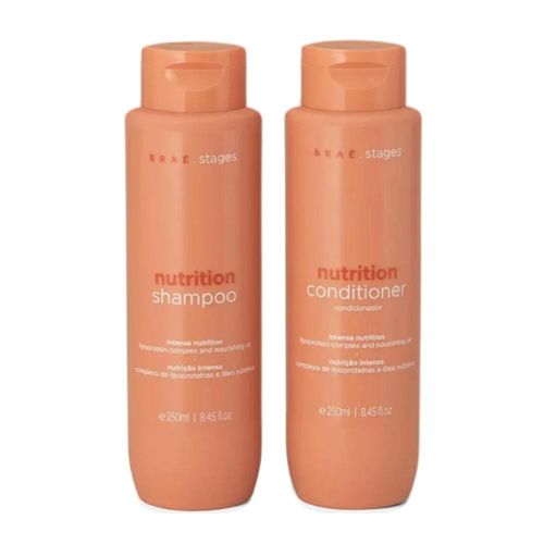 Kit Braé Stages Nutrition Shampoo e Condicionador 250 ml