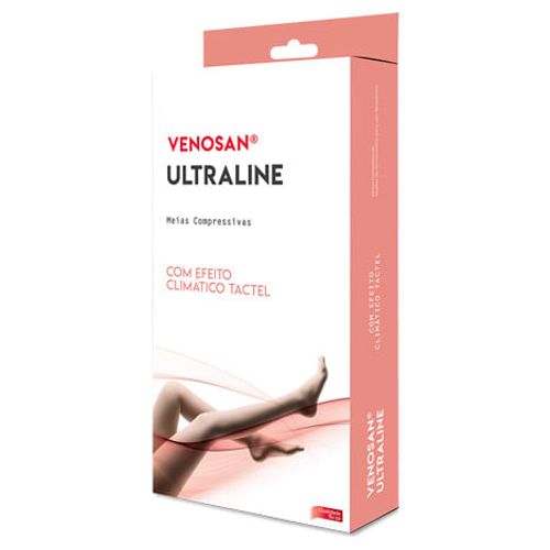 Meia Ultraline 4000 3/4 C/Ponteira 30-40mmhg P PRETA Cor: Preto                    Tam: P P PRETA