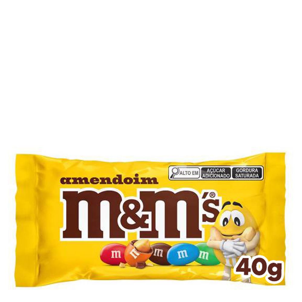Confeito de Chocolate M&M's Amendoim 45g - Drogarias Pacheco