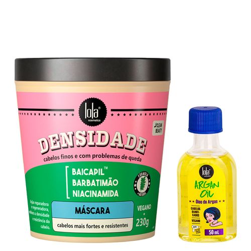 Kit Lola From Rio - Leave-In Argan Oil 50ml + Máscara Densidade 230g Kit Kit Lola From Rio - Leave-In Argan Oil 50ml + Máscara Densidade 230g Kit