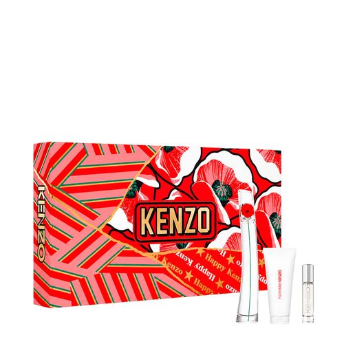 Kit Kenzo Flower Feminino - Eau de Parfum 100ml + 10ml + Body Lotion 75ml Kit
