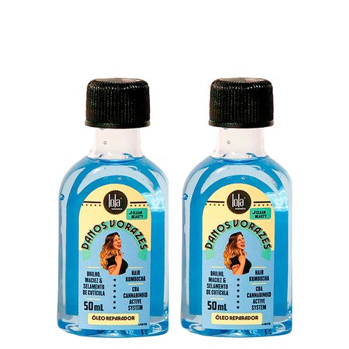 Kit Lola Cosmetics Danos Vorazes - Óleo Reparador Capilar 50ml - 2 Unidades Kit