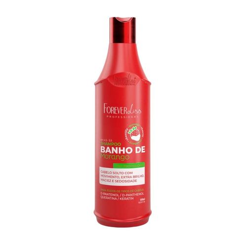 Shampoo Forever Liss Banho de Morango 500 ml