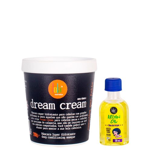 Kit Lola From Rio - Leave-In Argan Oil 50ml + Máscara Dream Cream 200g Kit