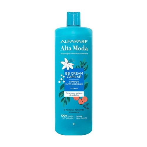 Shampoo Alfaparf Alta Moda BB Cream Multibenefícios Reparação Brilho 1 Litro Shampoo Alfaparf Alta Moda BB Cream Multibenefícios 1 L