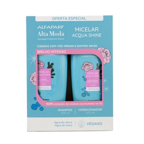 Kit Alfaparf Alta Moda Micelar Shampoo e Condicionador 300 ml Kit Alfaparf Alta Moda Micelar Shampoo e Condicionador 300ml