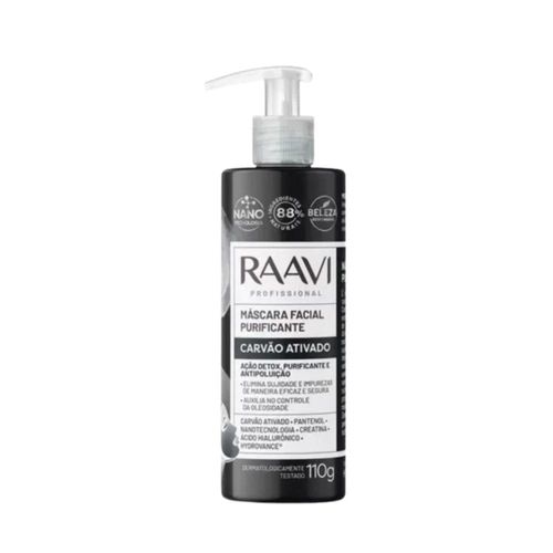 Máscara Raavi Facial Carvão Controle Oleosidade 110 g