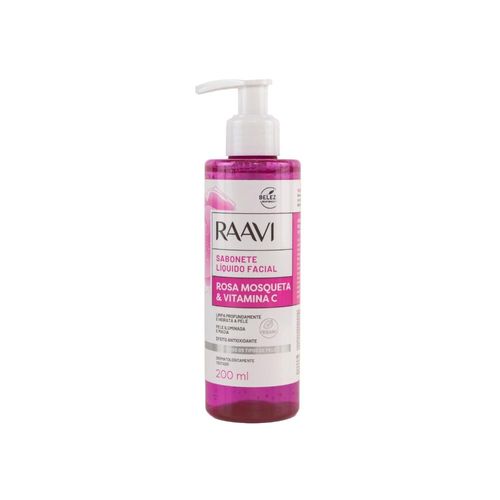 Sabonete Facial Raavi Rosa Mosqueta Vitamina C 200 ml