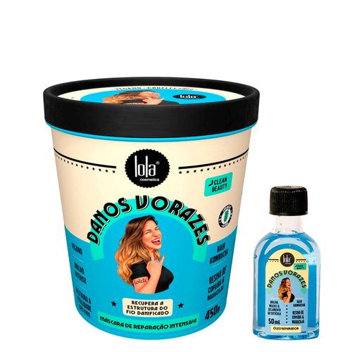 Kit Lola From Rio Danos Vorazes - Óleo 50ml + Máscara 450g Kit