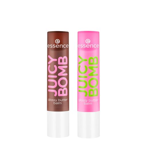 Kit Essence Balm Labial Juicy Bomb Glossy Butter 05 Choco-Lot To Handle + 03 Time To Pitaya Kit