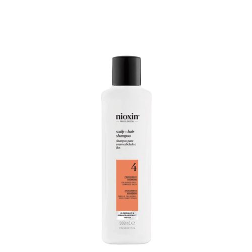 Shampoo Nioxin para Cabelo Colorido, Seco, Danificado com Afinamento Avançado Sistema 4 300ml 300 ml