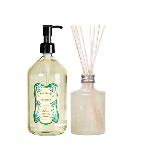 Kit Granado Vintage Sabonete Líquido Corporal 500ml + Difusor Terrapeutics Chá Branco 250ml Kit Kit Granado Vintage Sabonete Líquido Corporal 500ml + Difusor Terrapeutics Chá Branco 250ml Kit