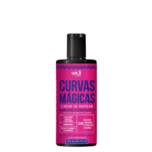 Creme de Pentear Hidroreconstrutor Curvas Mágicas Widi Care 300ml 300 ml