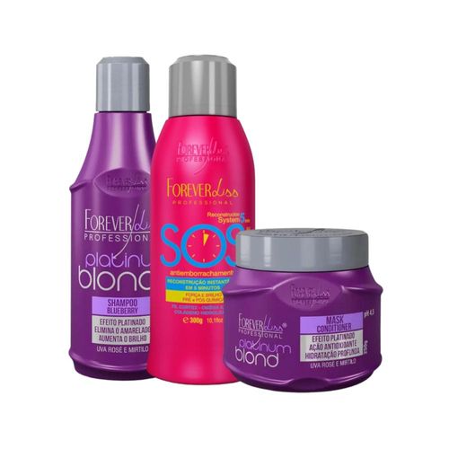 Kit Forever Liss Platinum Blond SOS (3 Produtos)