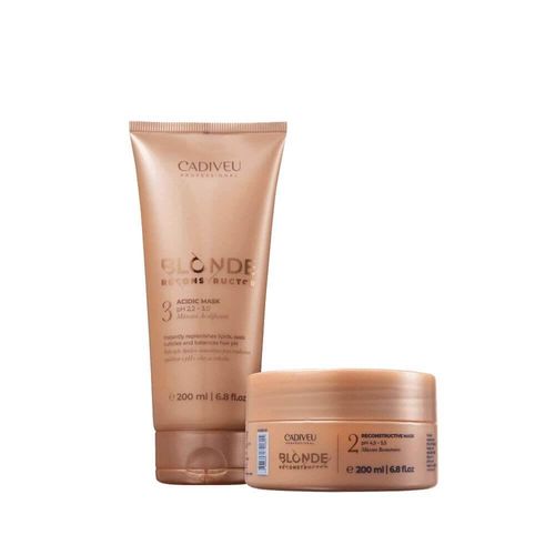 Kit Cadiveu Blonde Reconstructor Masks (2 produtos) Kit Cadiveu Blonde Reconstructor Masks (2 produtos)