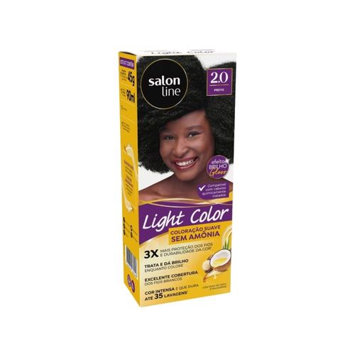 Coloração Salon Line Light Color Profissional 2.0 Preto