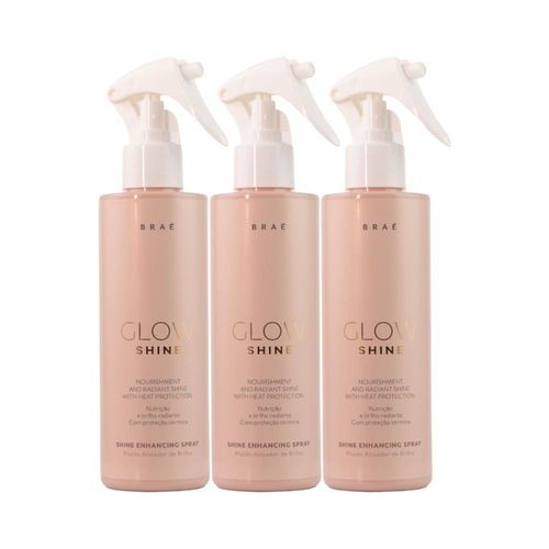 Kit Braé Glow Shine Nutrição e Brilho 3 Fluído 200 ml