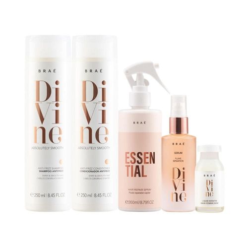 Kit Braé Divine Essential Tratamento 5 Produtos