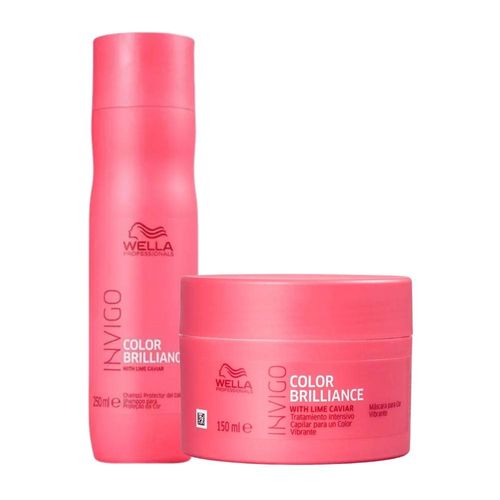 Kit Wella Invigo Color Brilliance Shampoo 250 ml + Máscara 150 ml Kit Wella Invigo Color Brilliance Shampoo Máscara