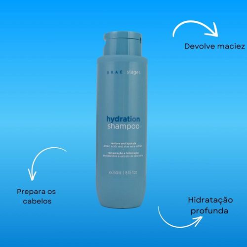 Shampoo Braé Stages Hydration Shampoo Hidratante para Cabelos ...