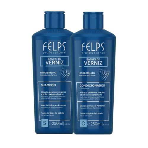 Kit Felps Banho de Verniz Shampoo e Condicionador (2 x 250 ml) Kit Felps Banho de Verniz Shampoo e Condicionador 2x250 ml