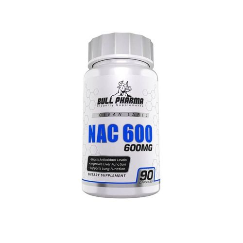 NAC N-ACETIL CISTEINA 600mg 90 CAPSULAS BULL PHARMA