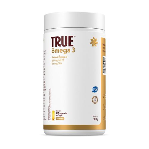 True Ômega 3 Com Vitamina E (120 Cápsulas)