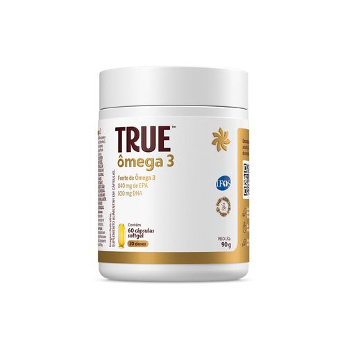 True Ômega 3 Com Vitamina E (60 Cápsulas)