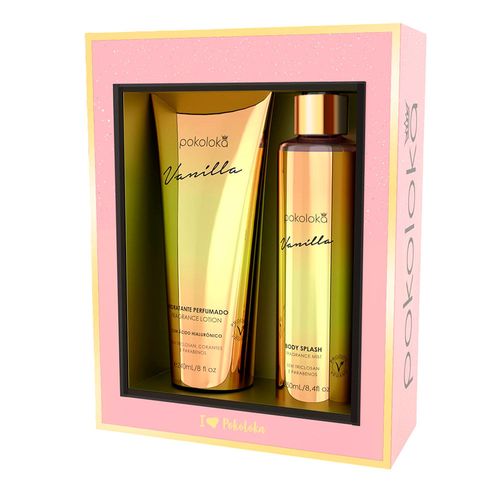 Kit Pokoloka Vanilla - Hidratante 240ml + Body Splash 250ml Kit