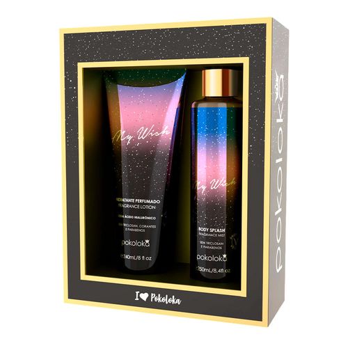 Kit Pokoloka My Wish - Hidratante 240ml + Body Splash 250ml Kit