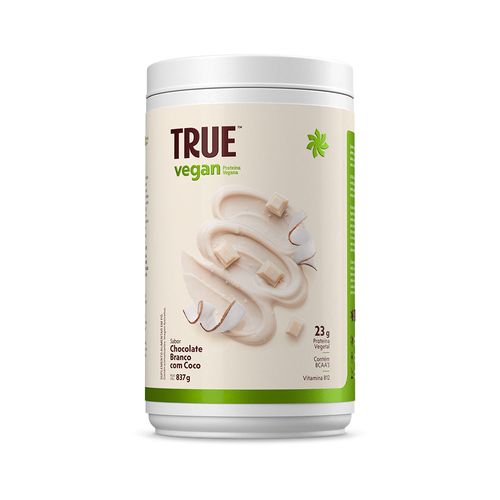 True Vegan Chocolate Branco Com Coco 837G