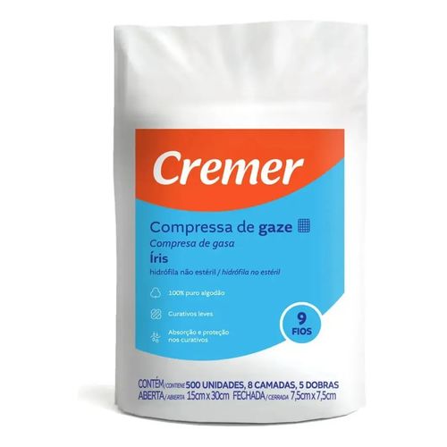 Compressa de Gaze 500 Unidades – Uso Hospitalar e Curativos