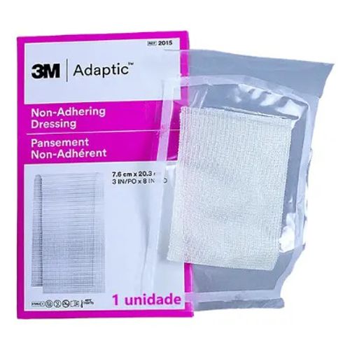 Curativo Adaptic Não Aderente com Petrolatum 3M 7.6cmX20.3cm