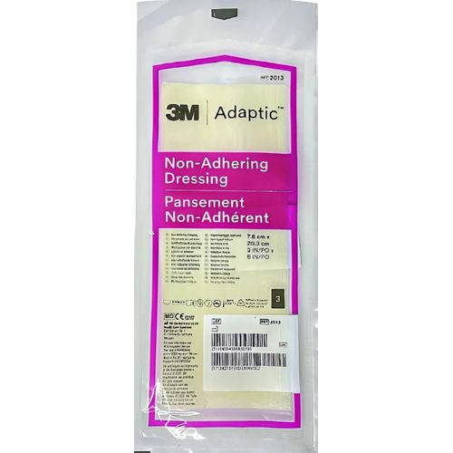 Curativo Adaptic Não Aderente com Petrolatum 3M 7.6cmX20.3cm (3Unidades)