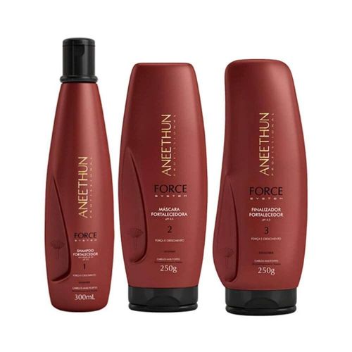 Kit Aneethun Force Shampoo + Máscara+ Finalizador