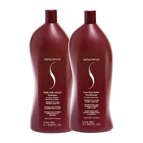 Kit Senscience True Hue Violet Shampoo + Condicionador 1 L
