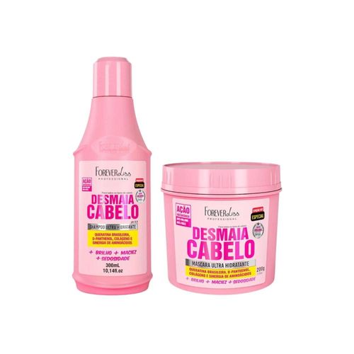 Kit Forever Liss Desmaia Cabelo Shampoo e Máscara