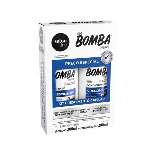 Kit Salon Line SOS Bomba Original Shampoo e Condicionador